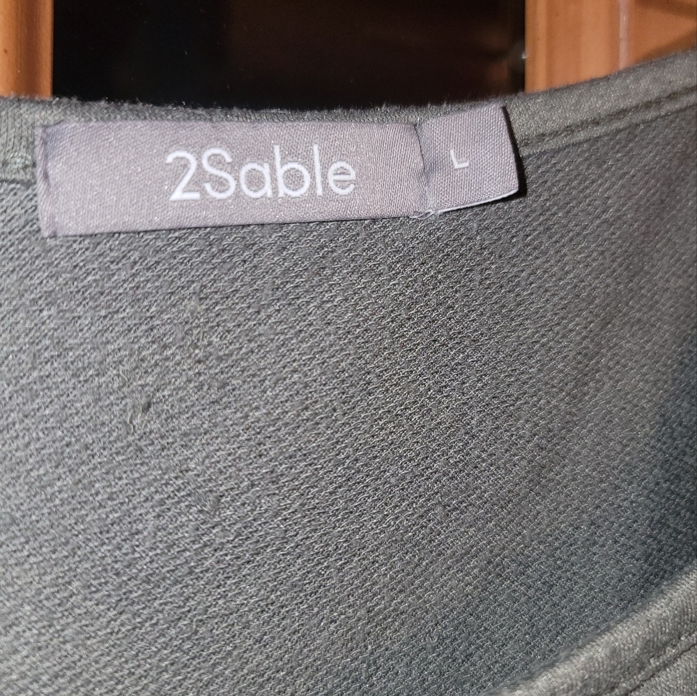 Jumpsuit from ShopHopes- size Large w/ pockets! Gorgeous sagey color! - Picture 2 of 3